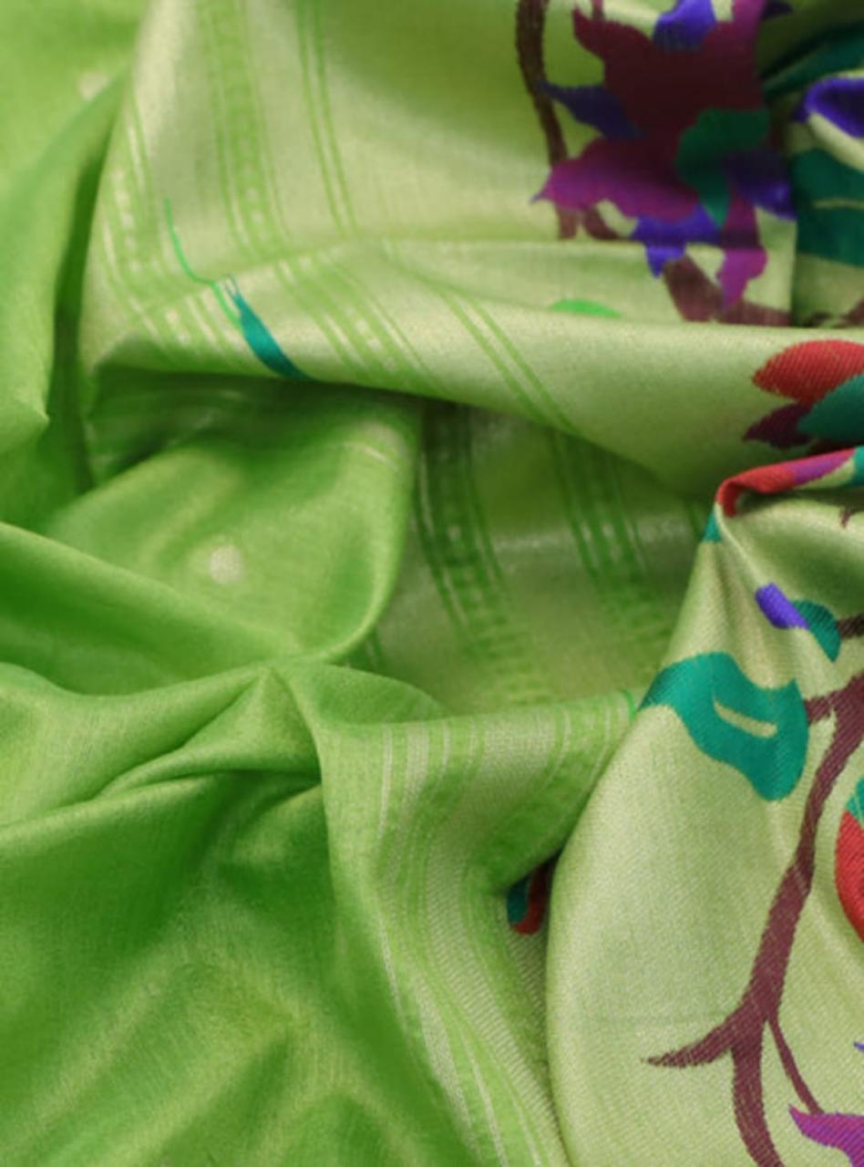 Soft Khadi Raw Silk Rich Paithani Saree