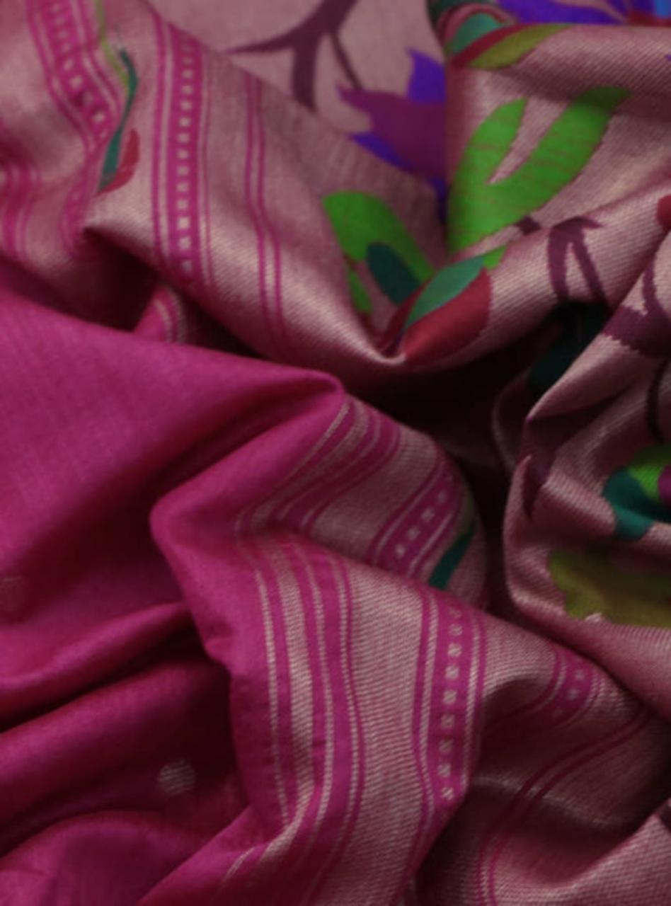 Soft Khadi Raw Silk Rich Paithani Saree