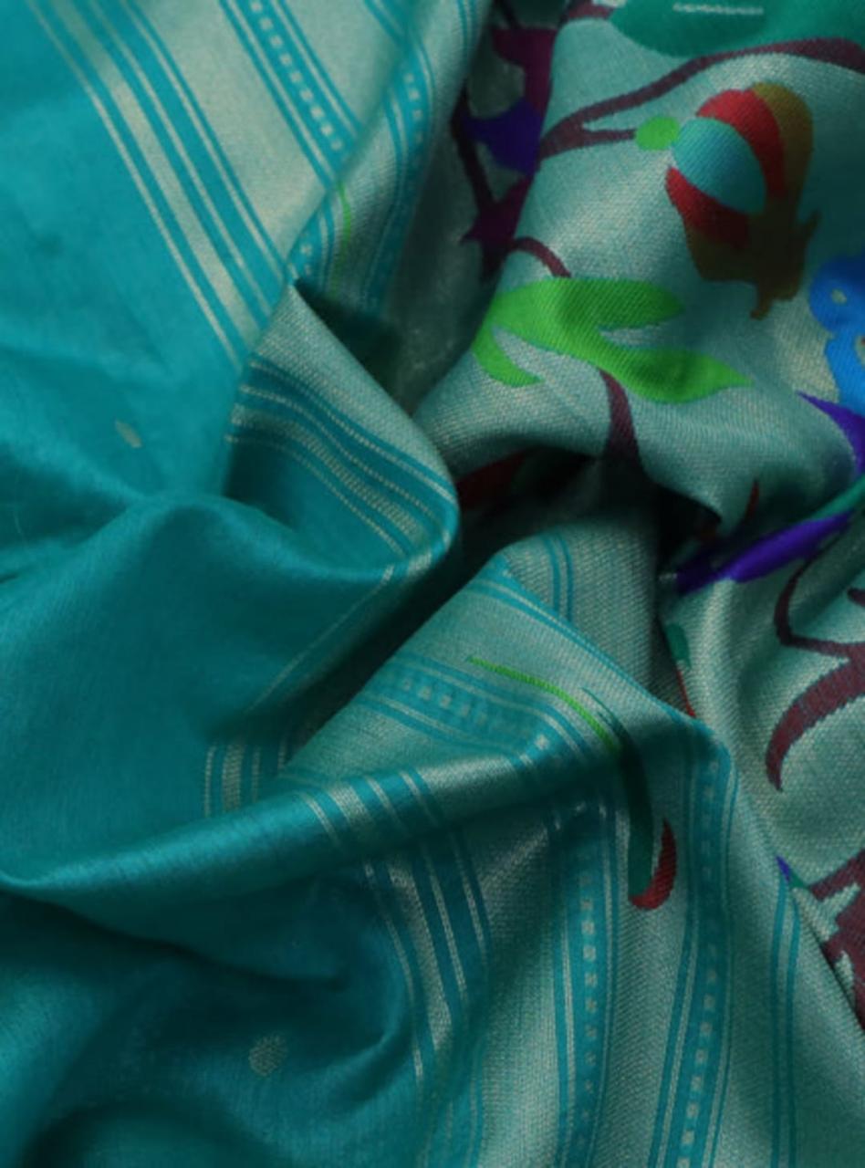 Soft Khadi Raw Silk Rich Paithani Saree