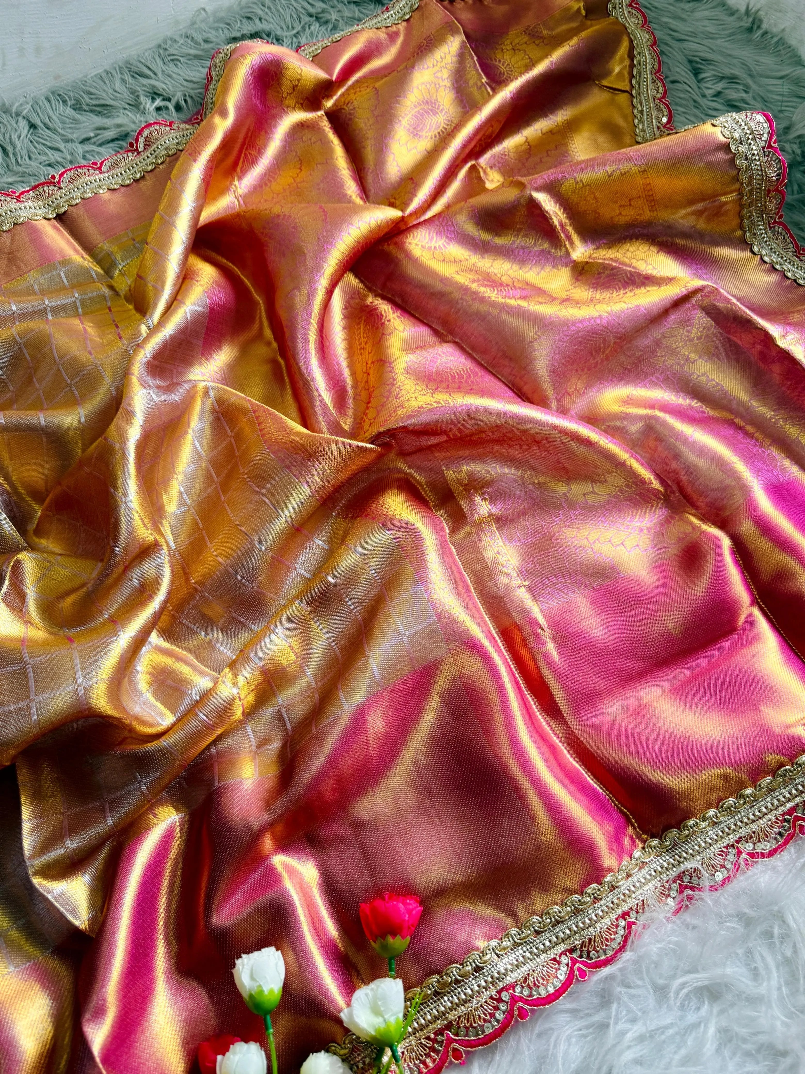 Soft Tissue Silk Designer Saree