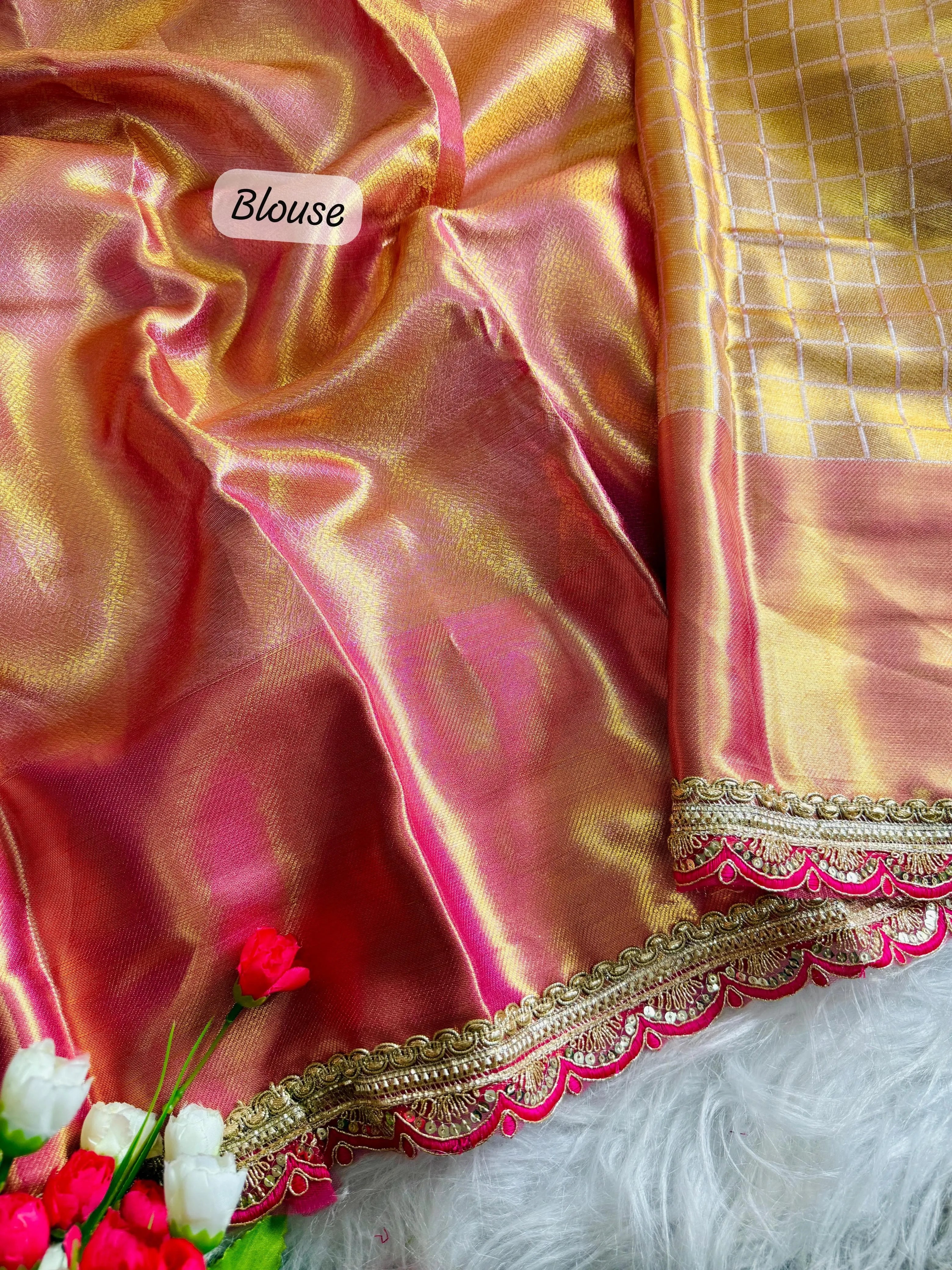 Soft Tissue Silk Designer Saree