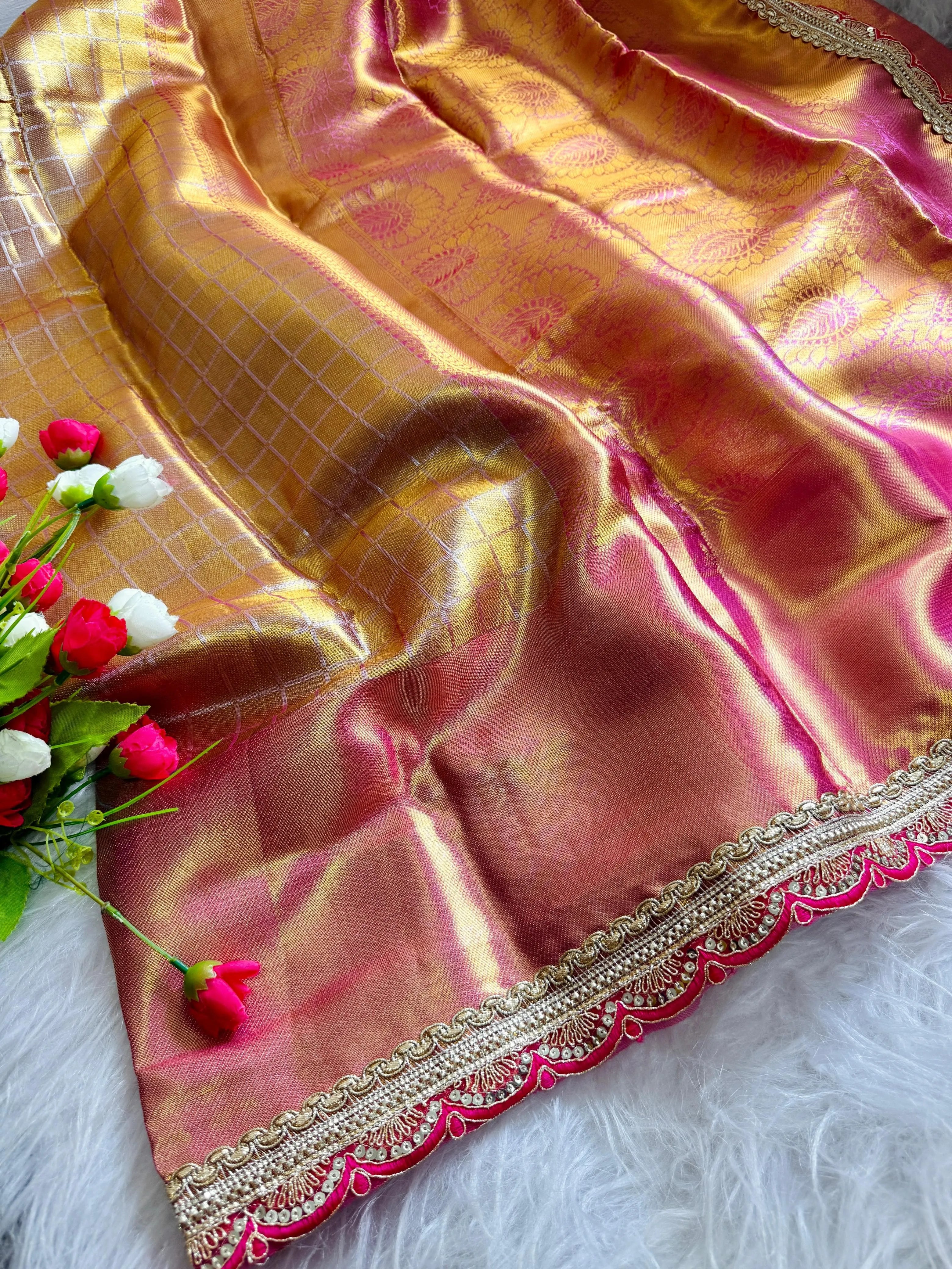 Soft Tissue Silk Designer Saree