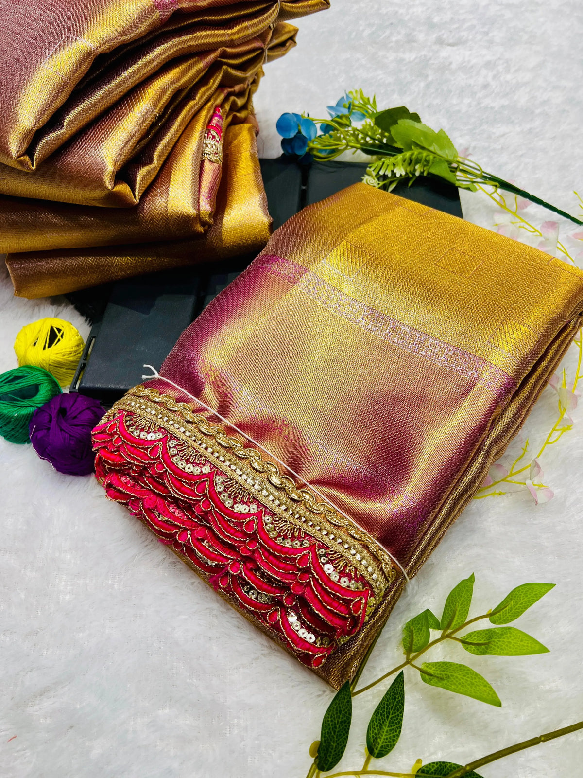 Tissue Silk Handloom Jyotika Inspired Designer Saree