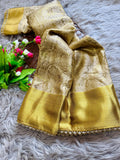 Inspired by Nita Ji Tissue Silk Pearl Border Saree