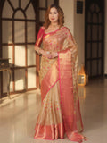 Banarasi Embroidery Tissue Silk Saree
