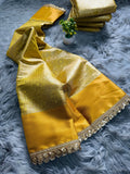 Inspired by Celebrity Tissue Silk Banarasi Saree