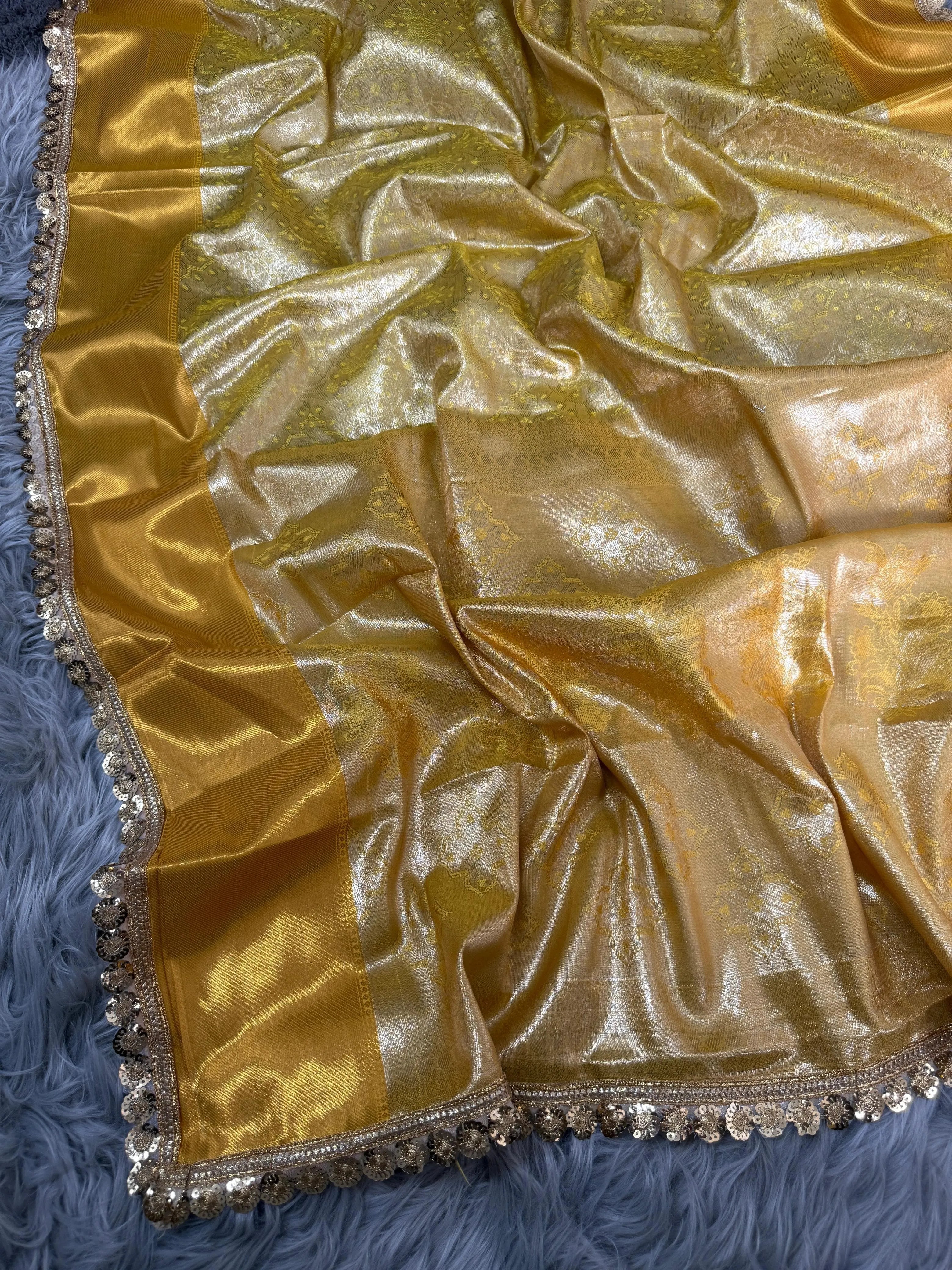 Inspired by Celebrity Tissue Silk Banarasi Saree