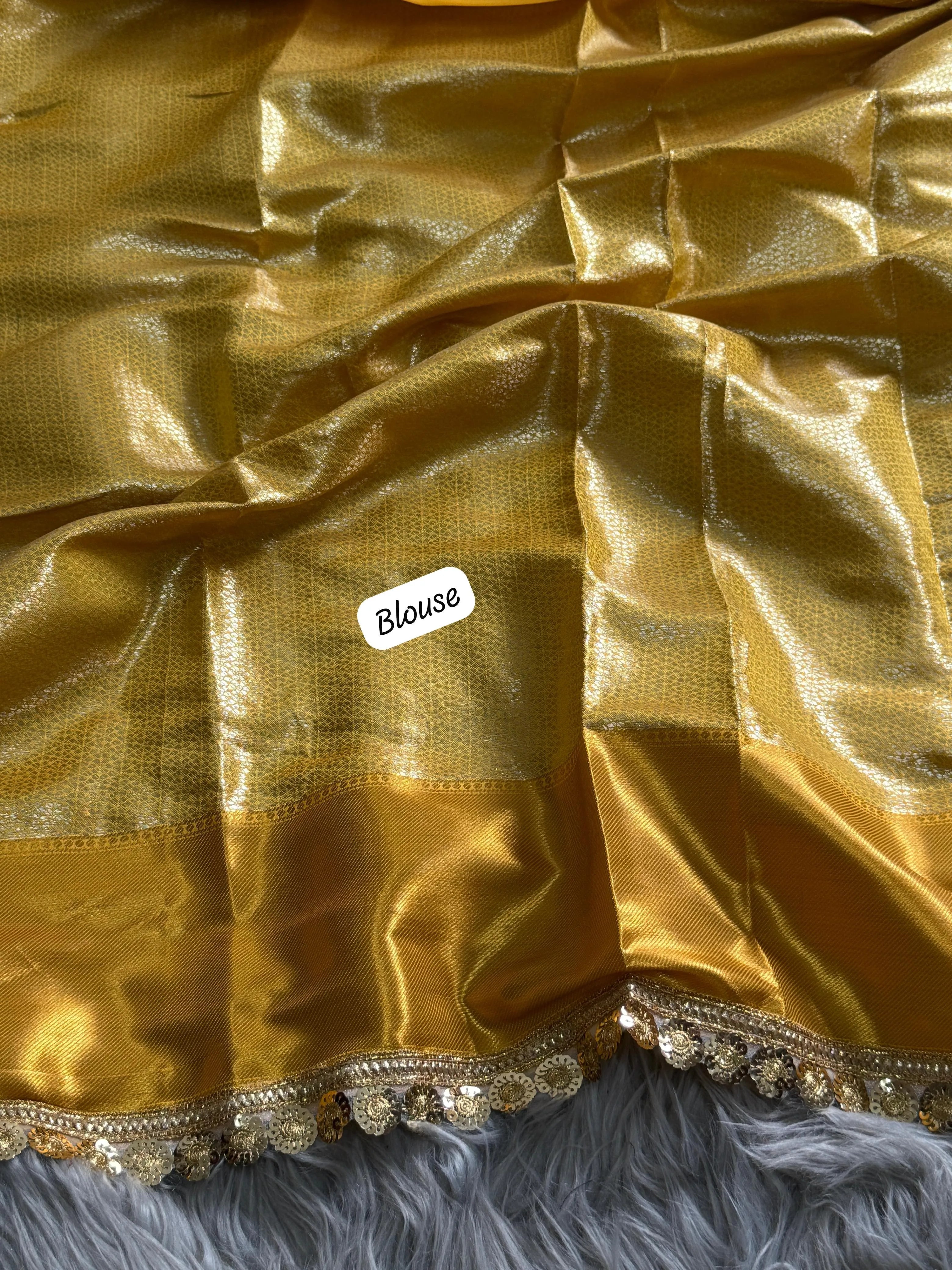 Inspired by Celebrity Tissue Silk Banarasi Saree