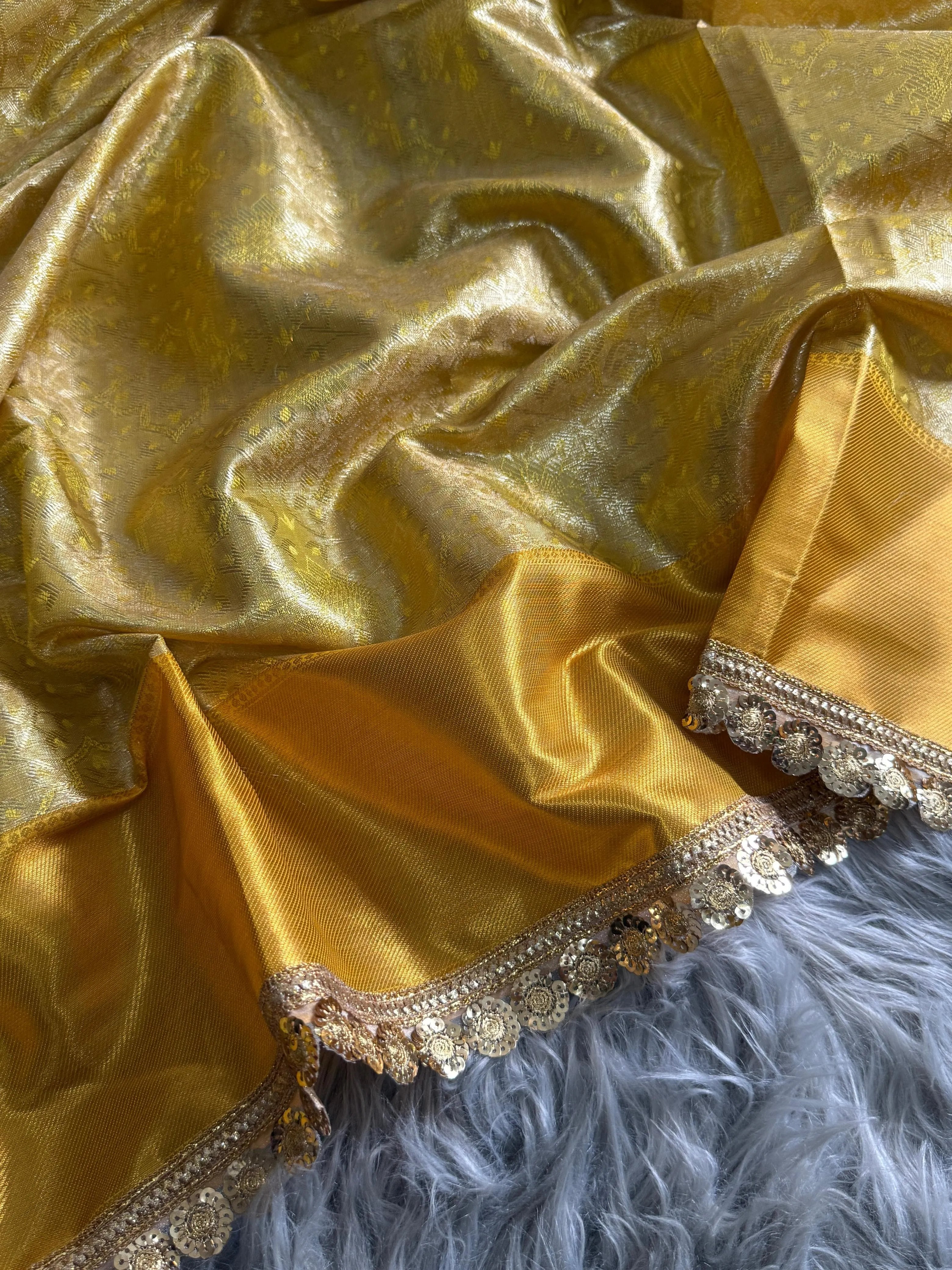 Inspired by Celebrity Tissue Silk Banarasi Saree