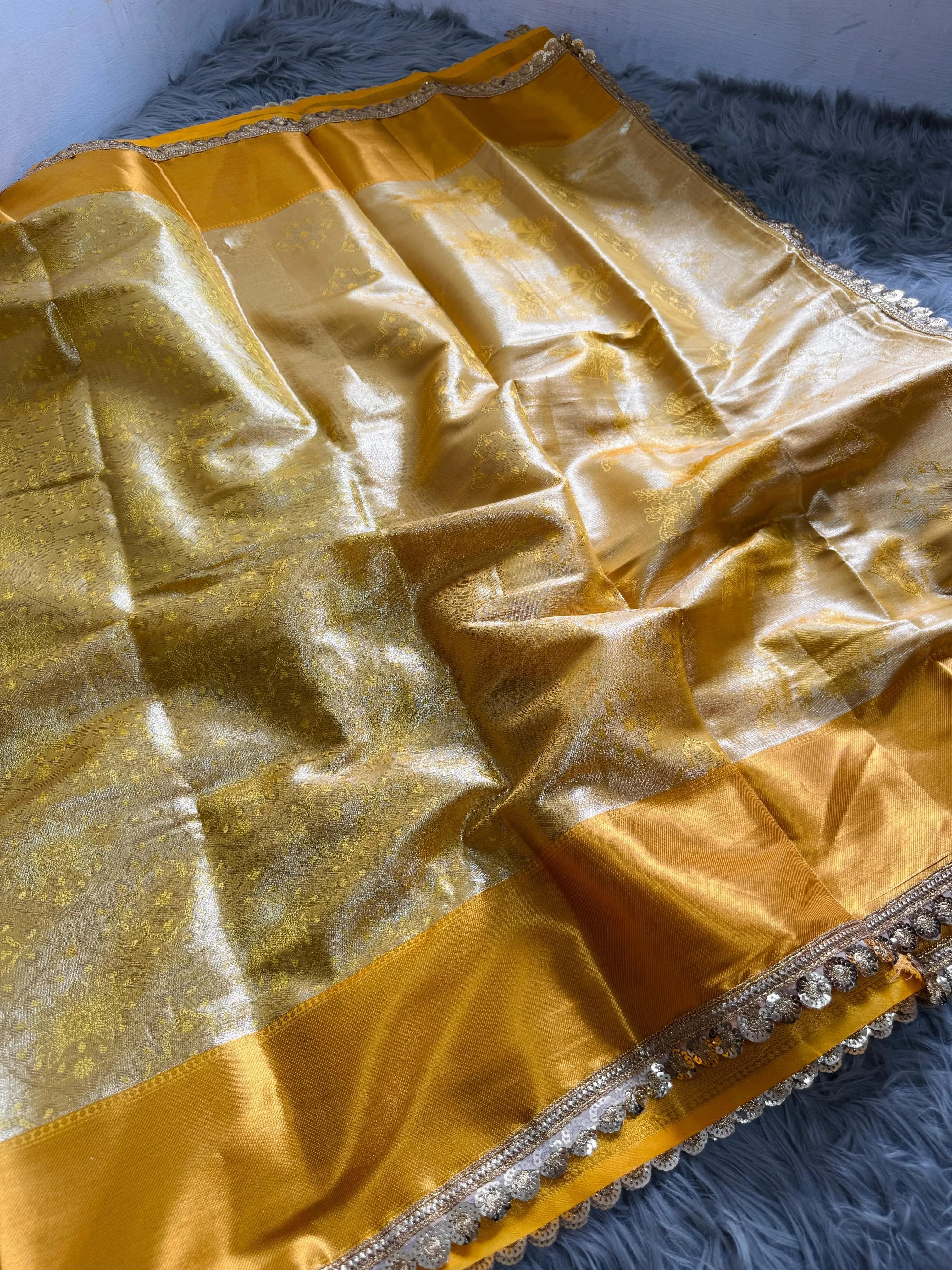 Inspired by Celebrity Tissue Silk Banarasi Saree