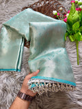 Celebrity-inspired Banarasi Tissue Silk Saree