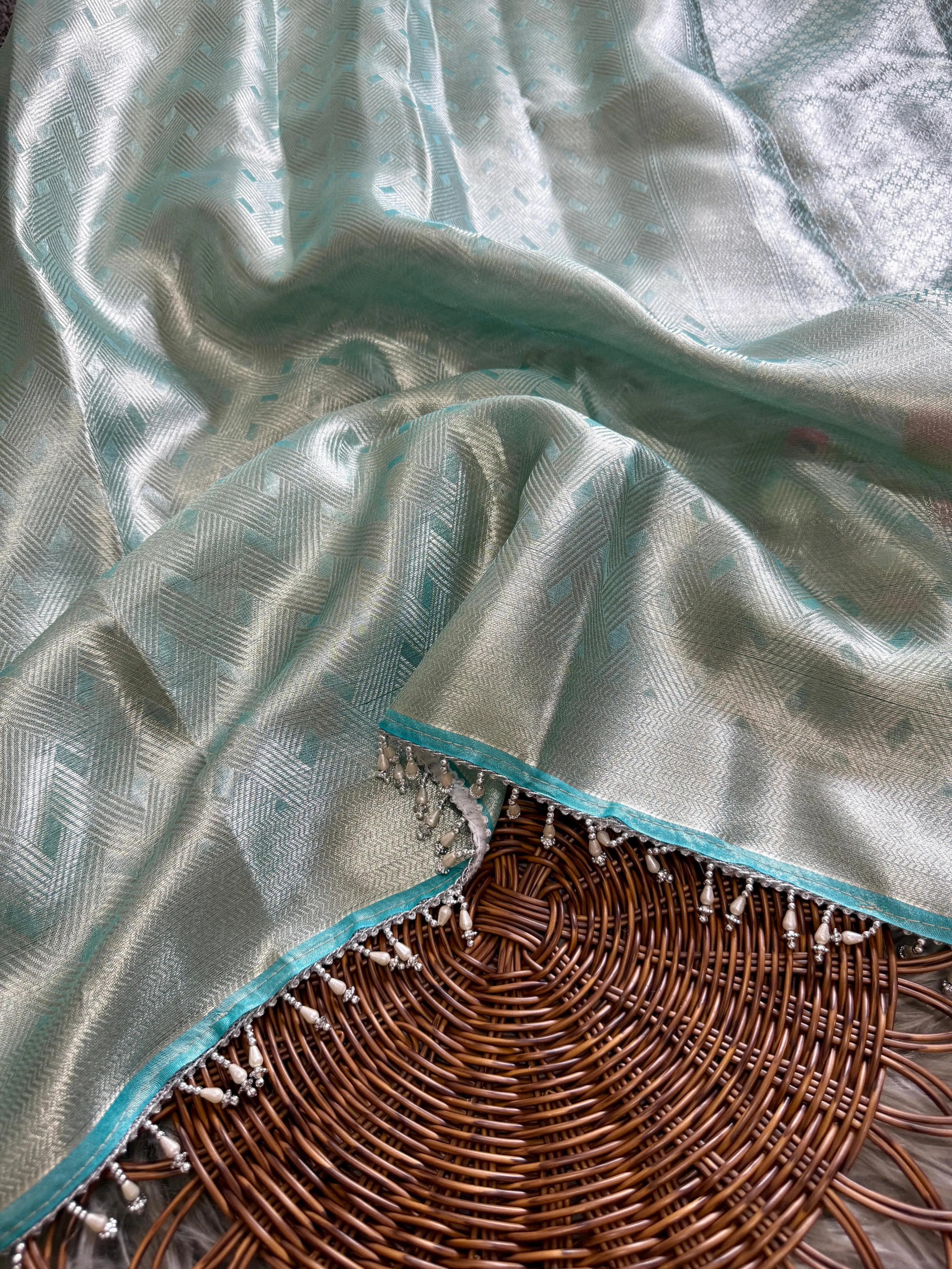 Celebrity-inspired Banarasi Tissue Silk Saree