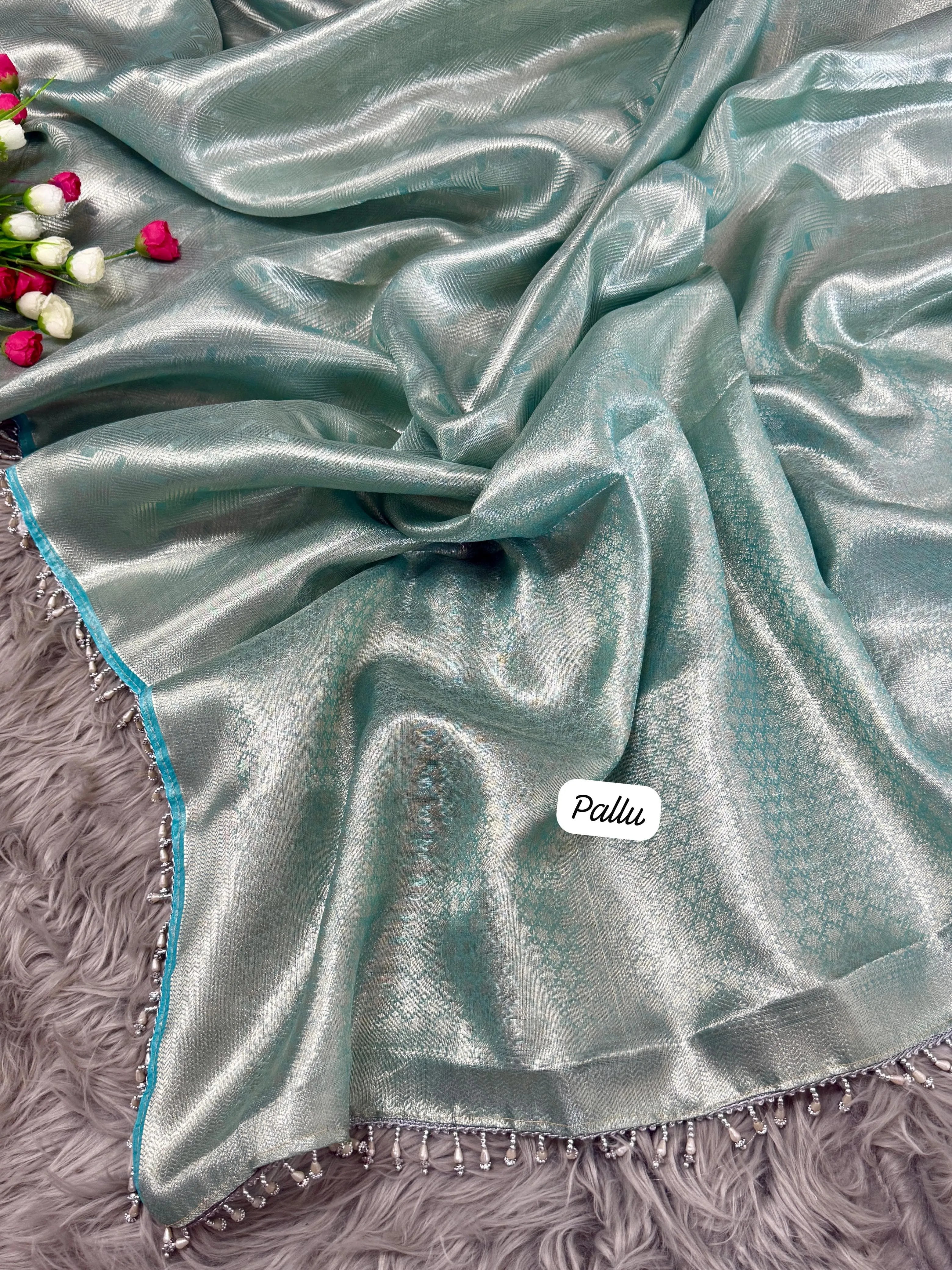 Celebrity-inspired Banarasi Tissue Silk Saree