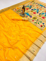 Soft Silk Peacock Paithani Saree