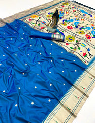Soft Silk Peacock Paithani Saree