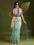 Soft Muga Cotton Paithani Saree