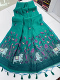 Soft Muga Cotton Pichwai Saree