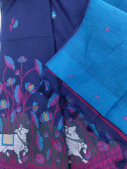 Soft Muga Cotton Pichwai Saree