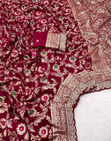 Khadi Dola Cotton Meenakari Bridal Saree