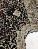 Khadi Dola Cotton Meenakari Bridal Saree