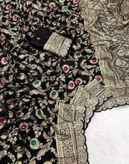 Khadi Dola Cotton Meenakari Bridal Saree
