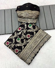 Khadi Dola Cotton Meenakari Bridal Saree