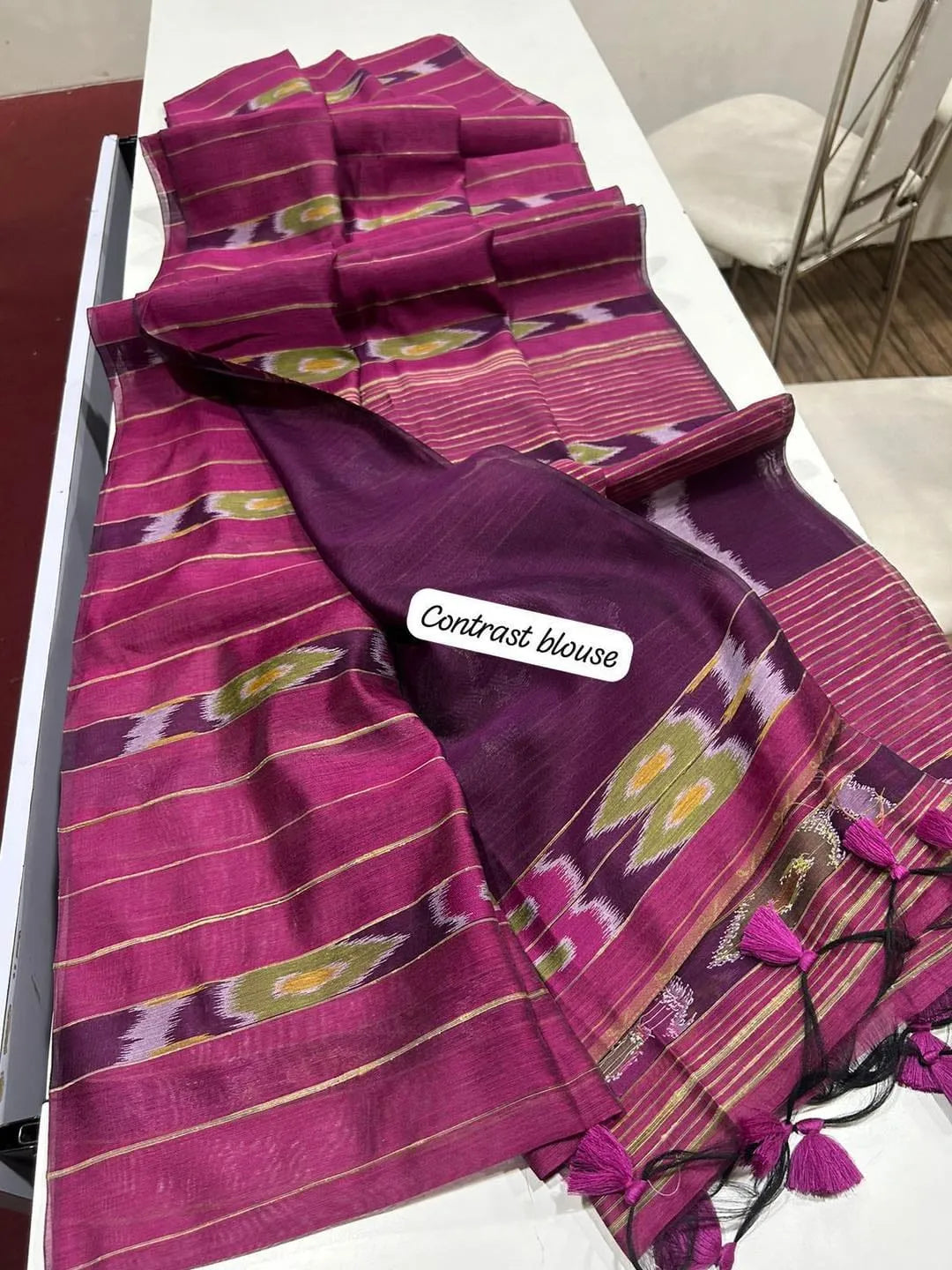 Premium Ikkat Cotton Saree