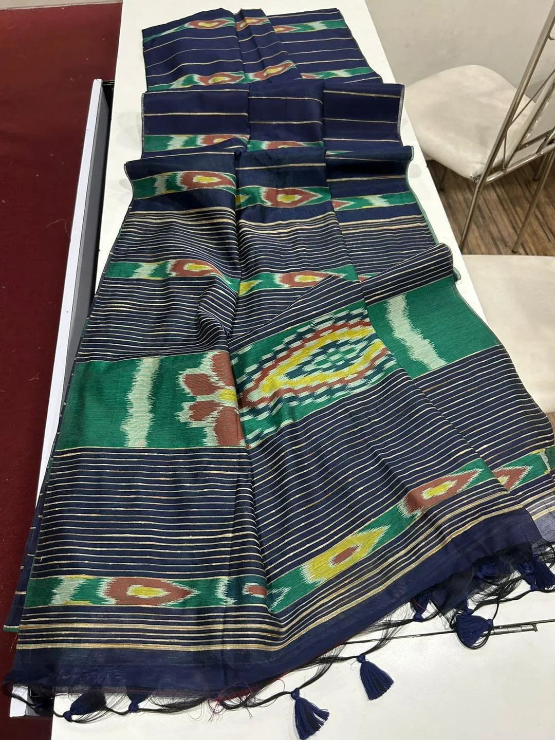 Premium Ikkat Cotton Saree