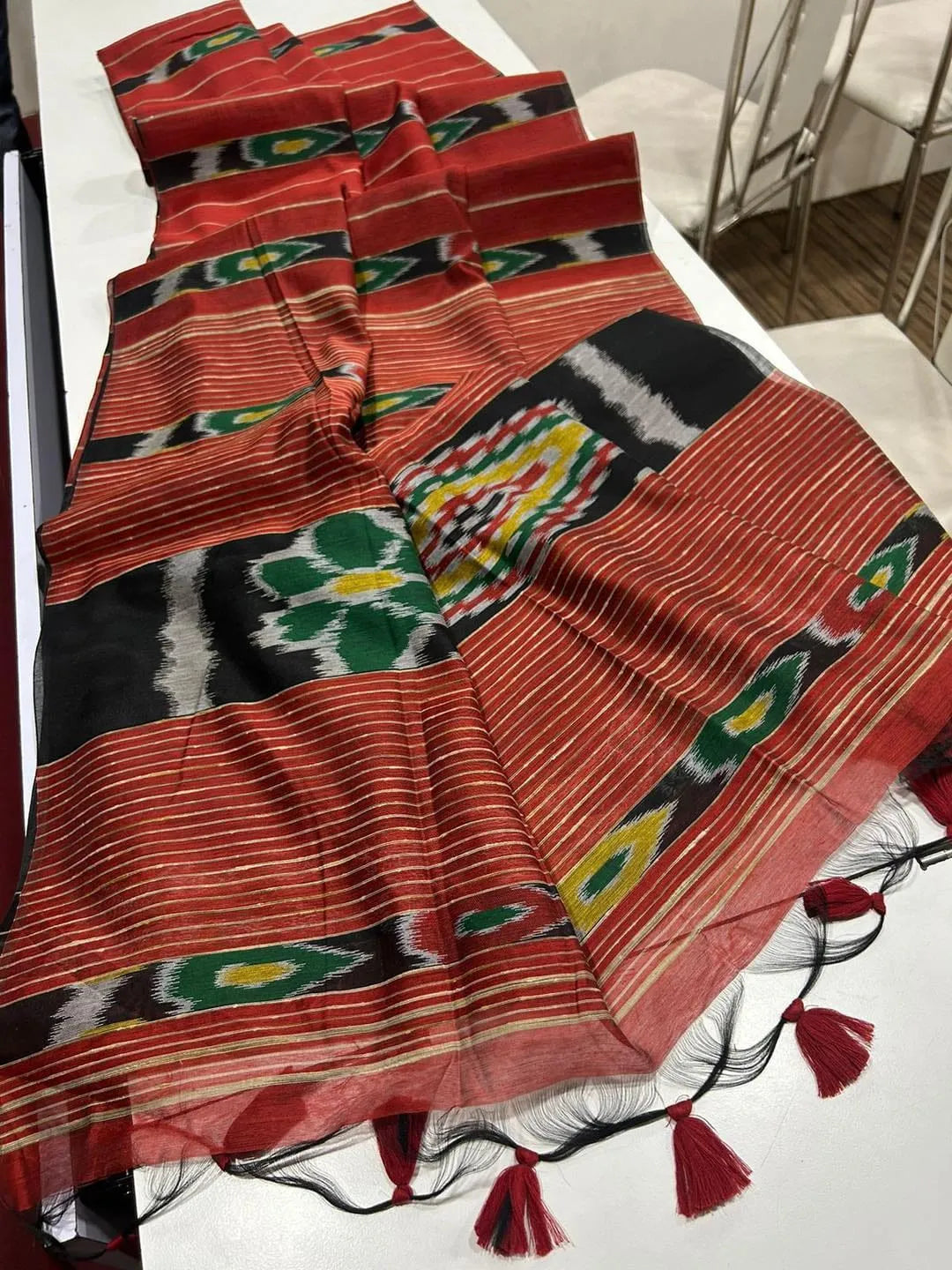 Premium Ikkat Cotton Saree