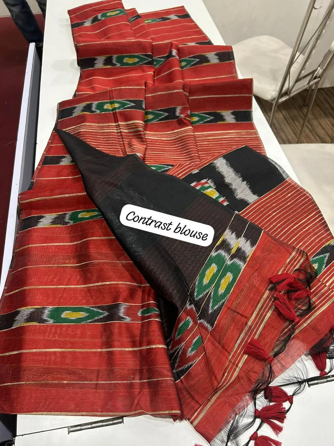 Premium Ikkat Cotton Saree