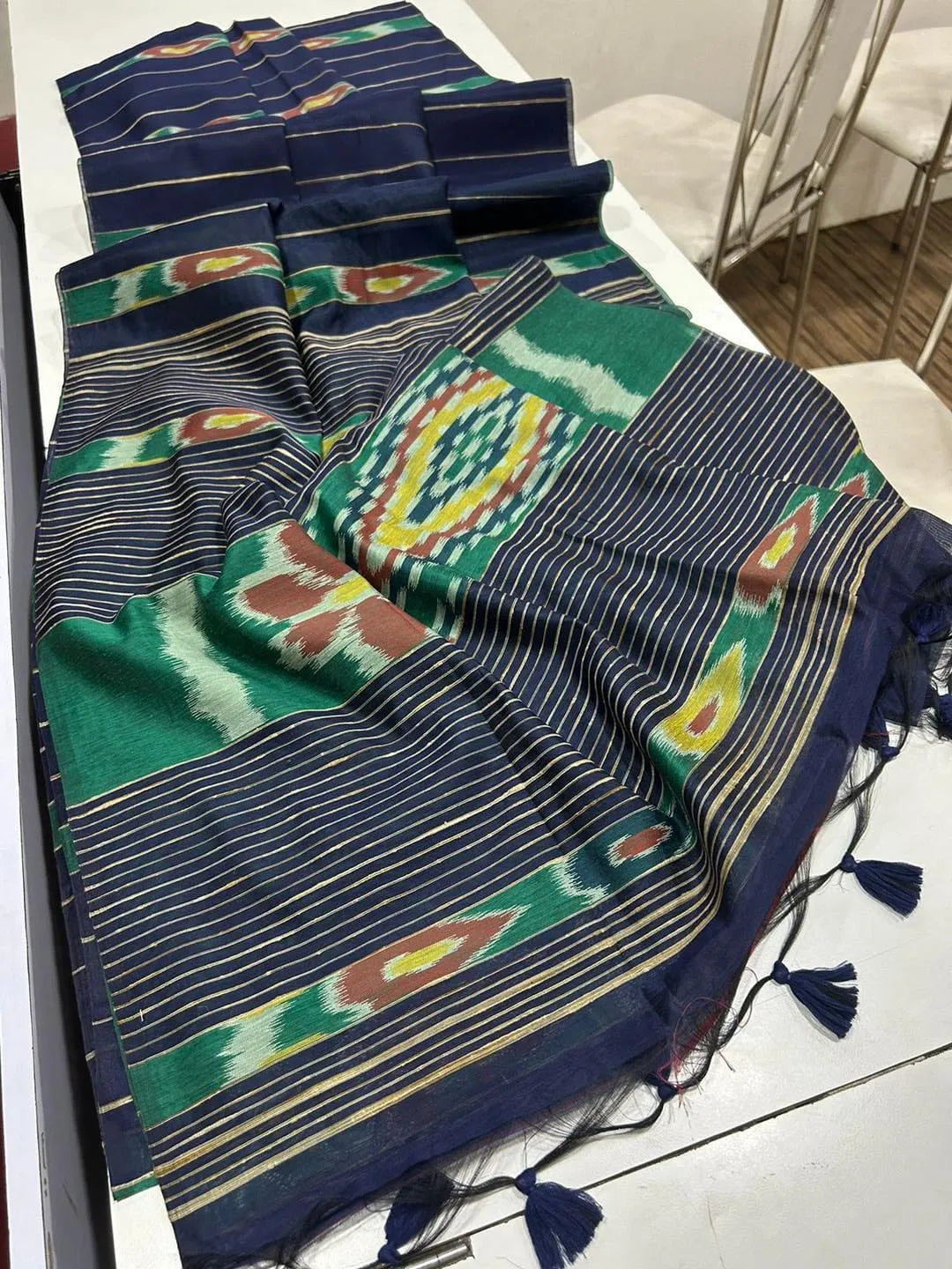 Premium Ikkat Cotton Saree