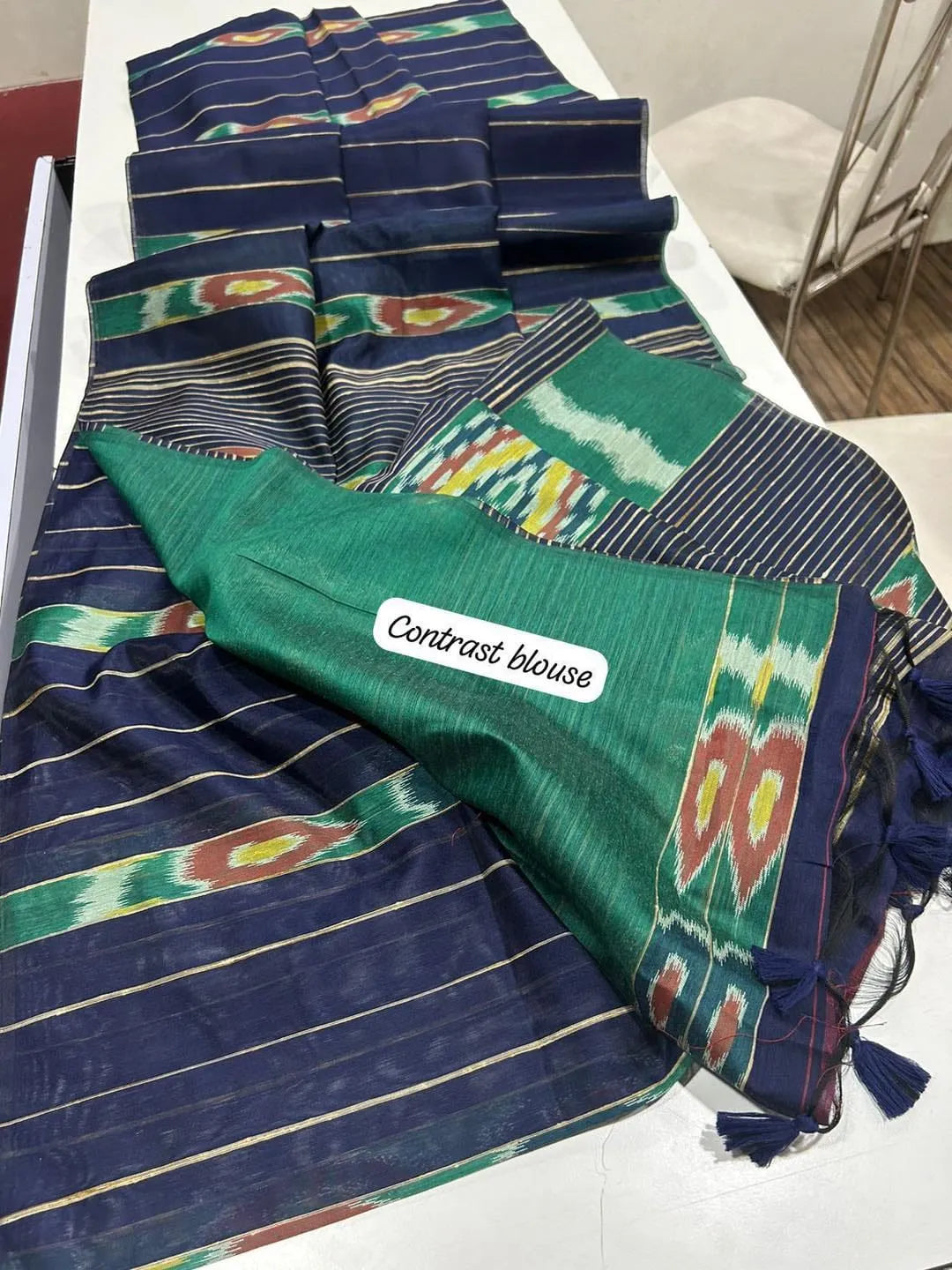 Premium Ikkat Cotton Saree