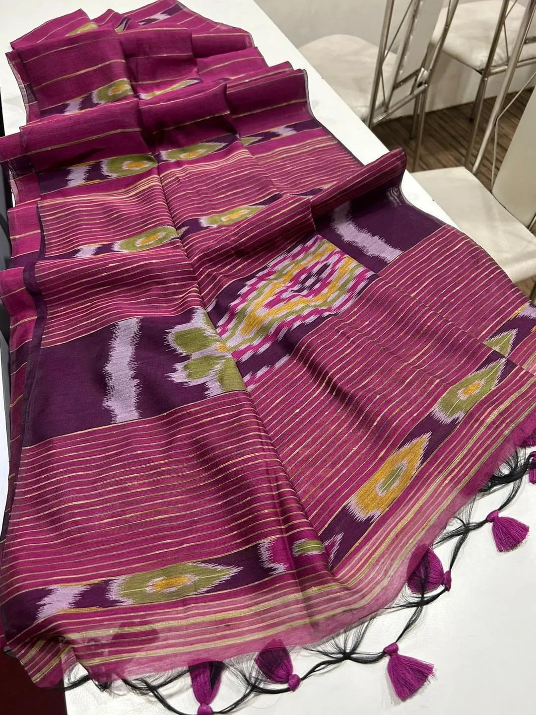 Premium Ikkat Cotton Saree