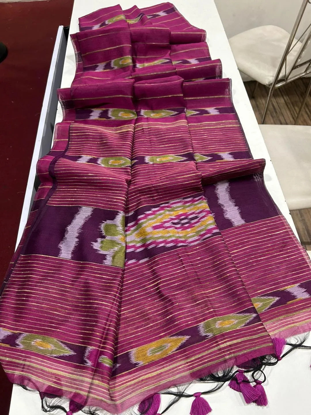 Premium Ikkat Cotton Saree