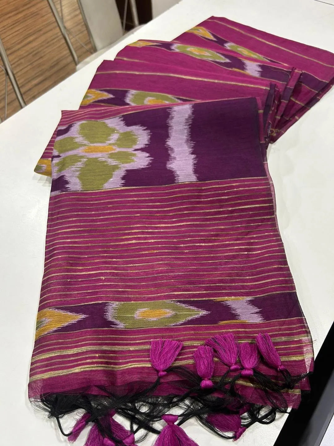 Premium Ikkat Cotton Saree