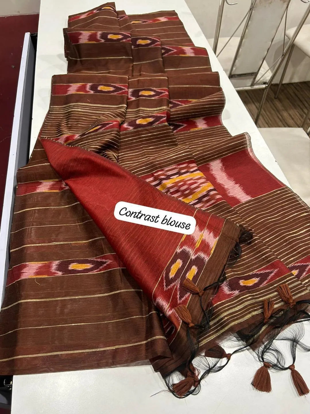 Premium Ikkat Cotton Saree