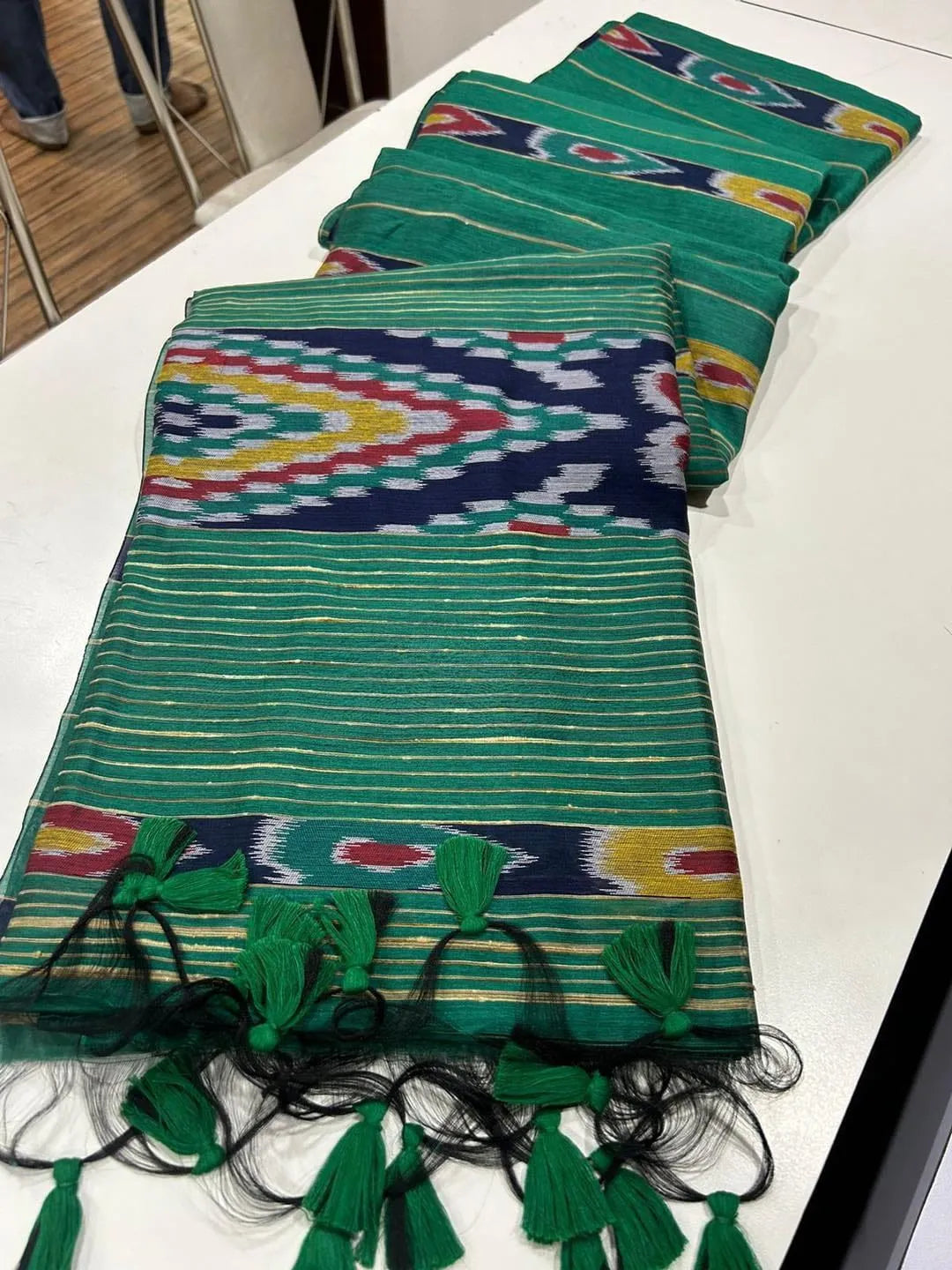 Premium Ikkat Cotton Saree