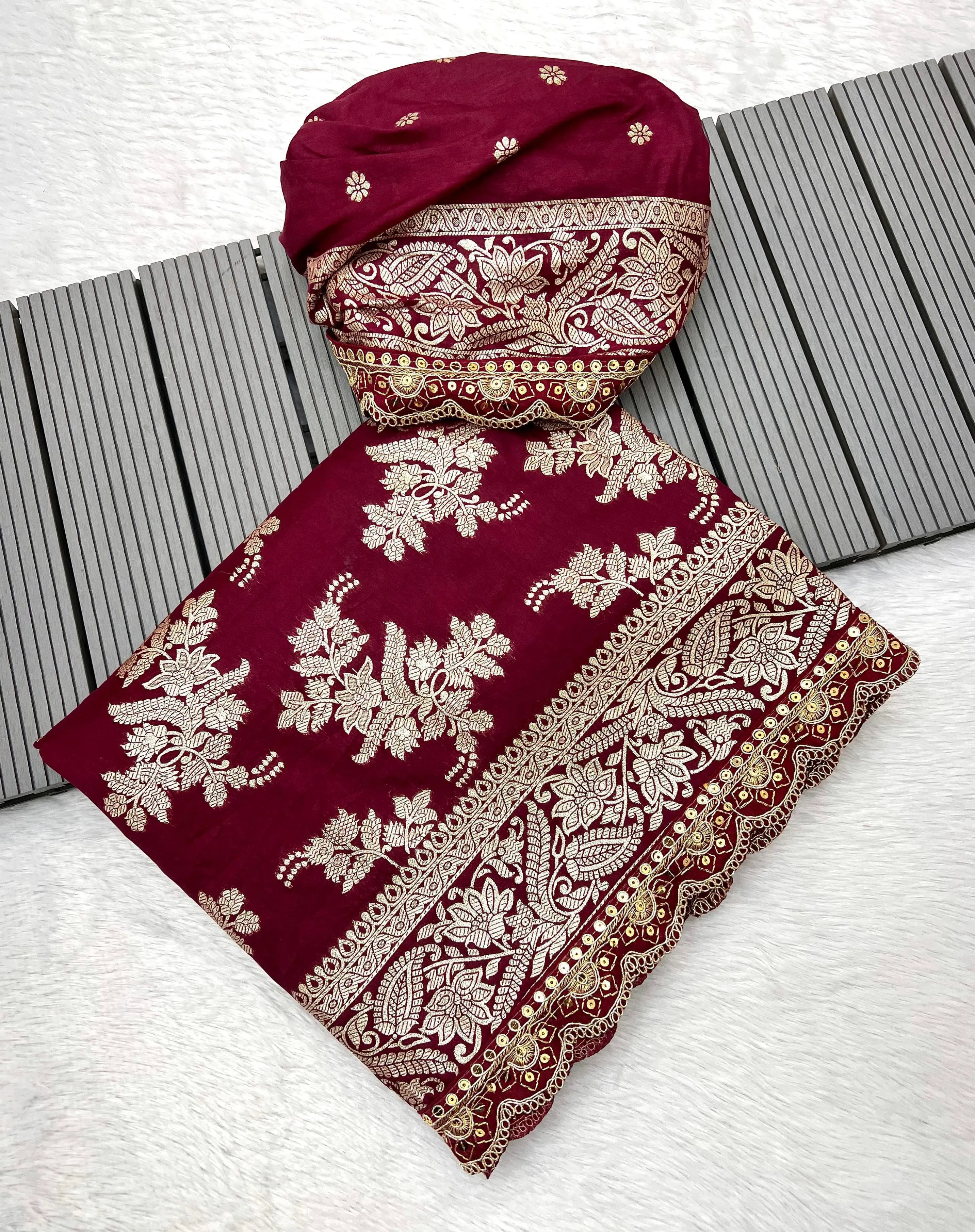 Khadi Dola Cottan Designer Bridal Saree