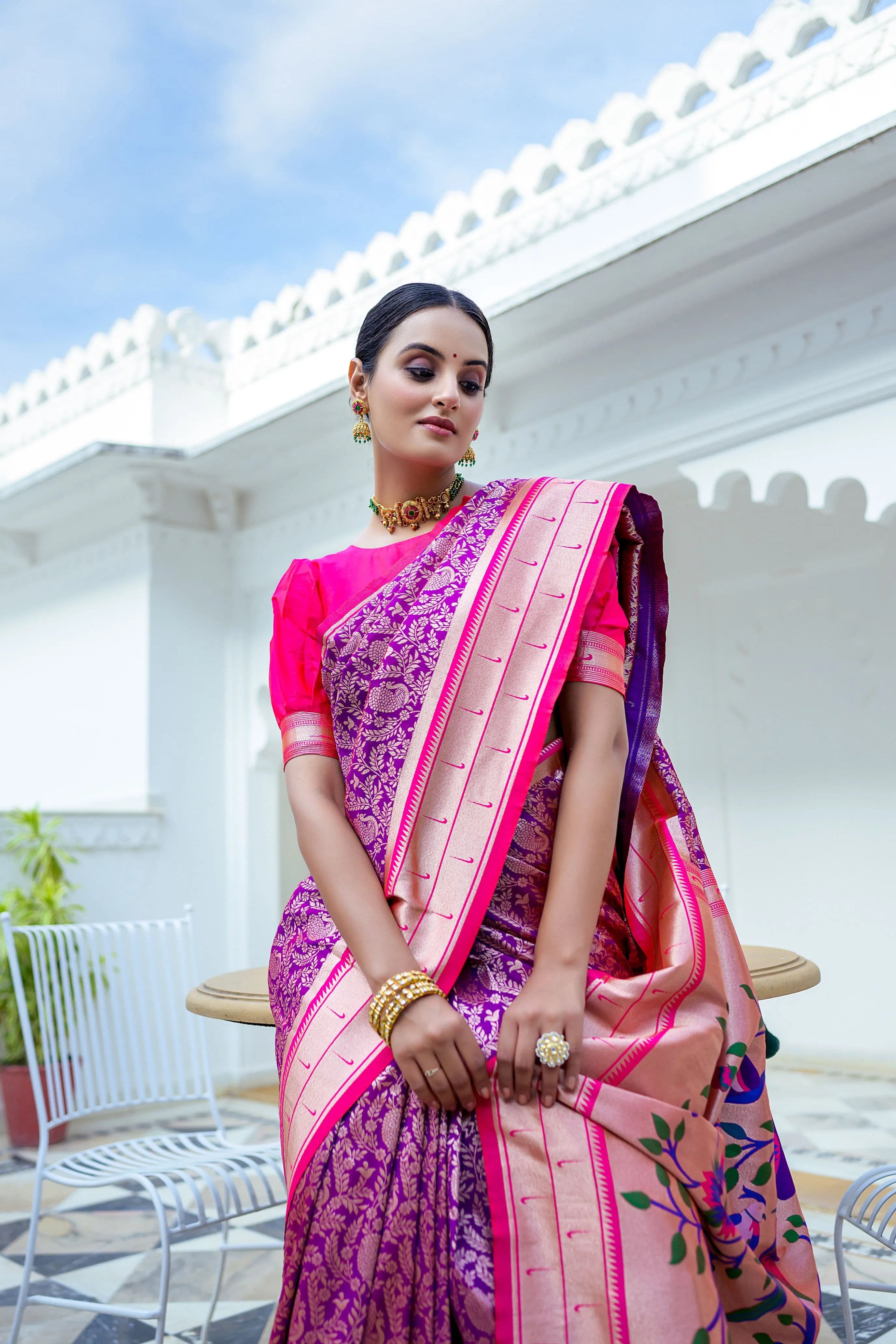 Kanchipuram Silk Paithani Saree