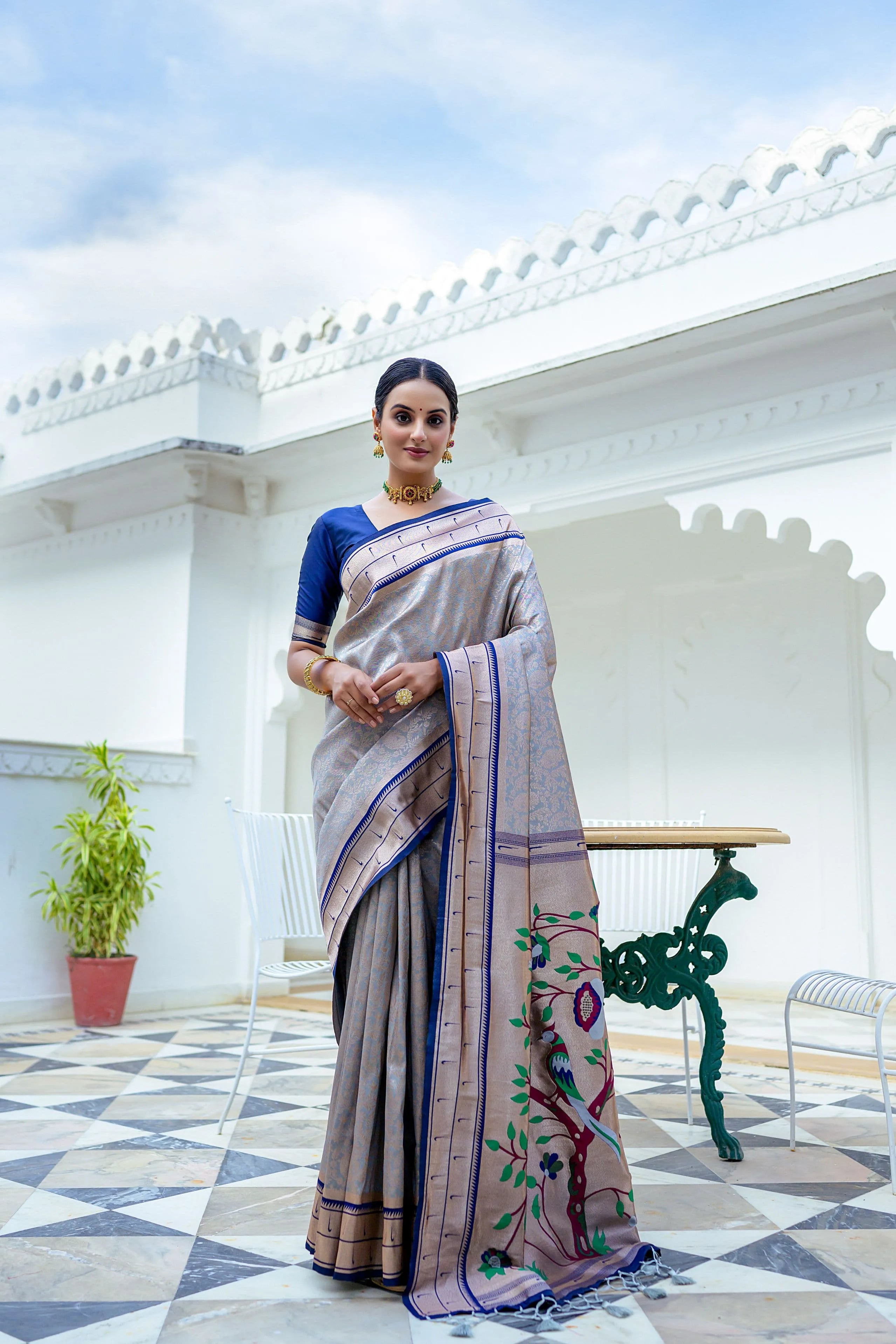 Kanchipuram Silk Paithani Saree