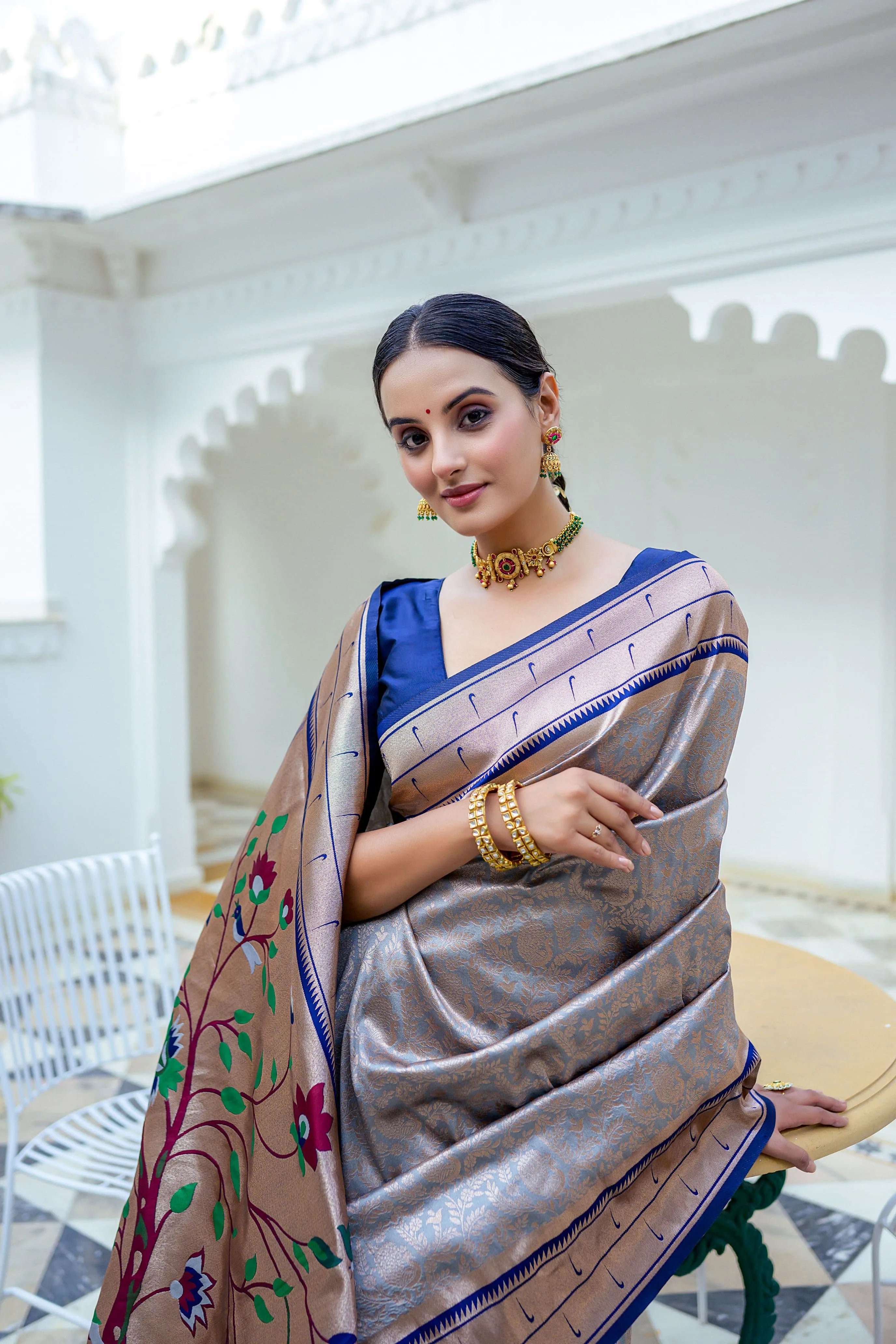 Kanchipuram Silk Paithani Saree