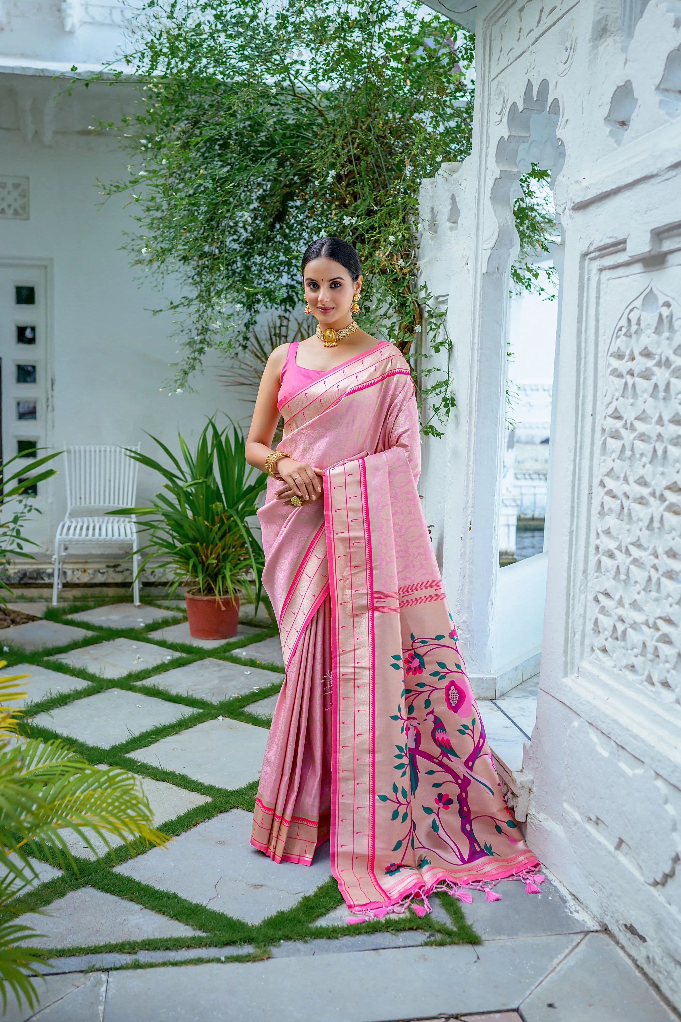 Kanchipuram Silk Paithani Saree