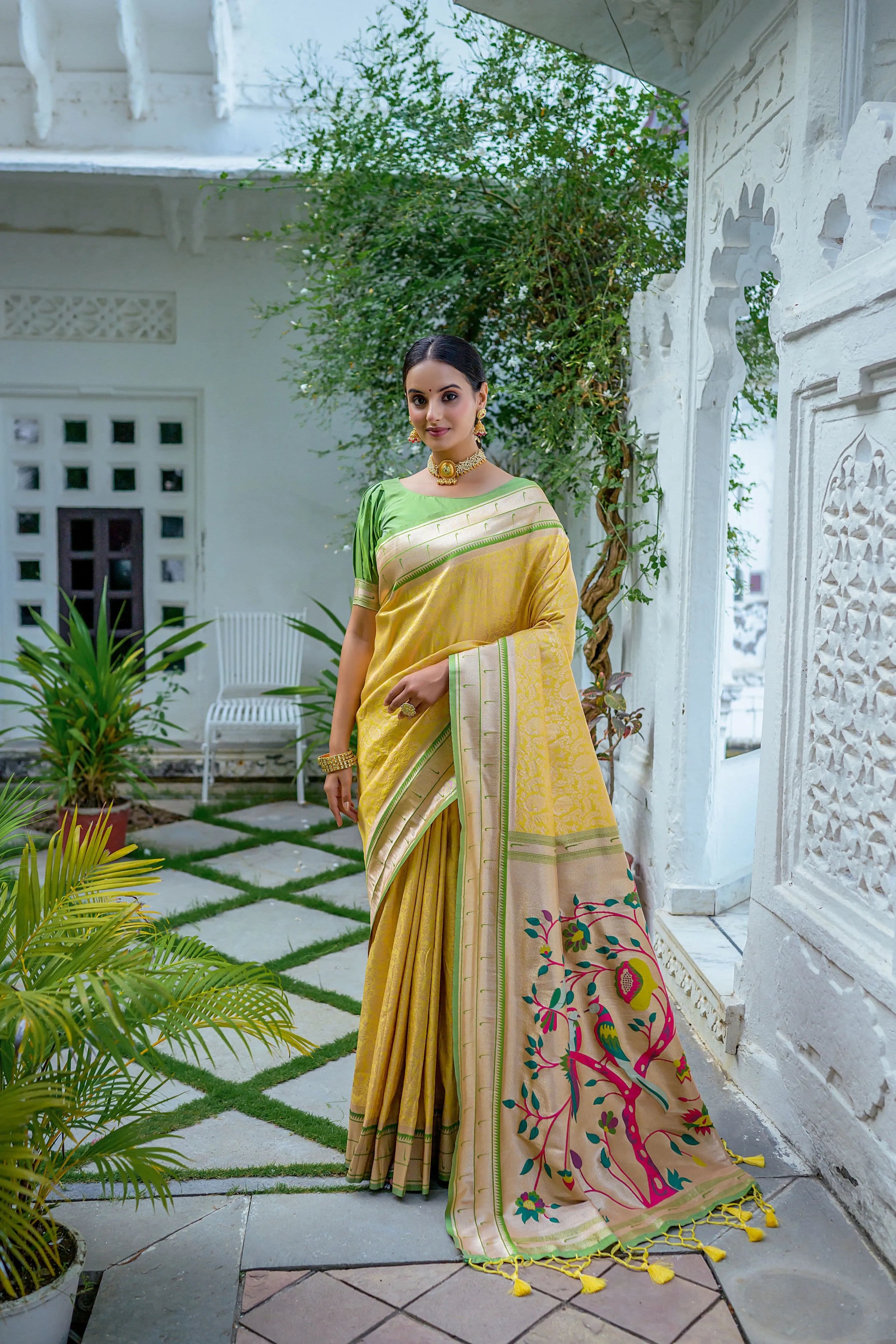 Kanchipuram Silk Paithani Saree