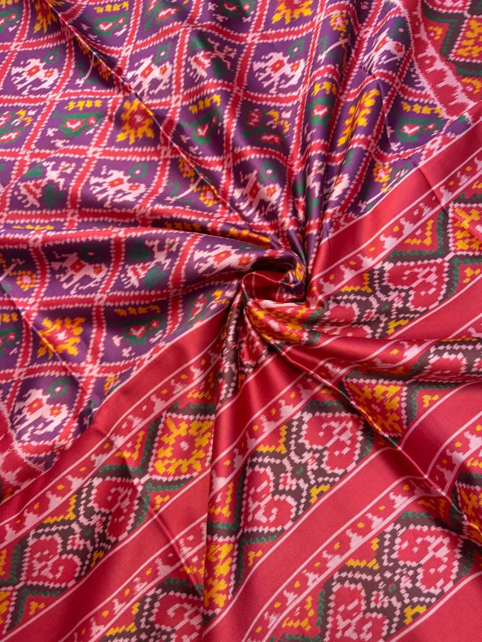 Premium Double Ikkat Patola Saree