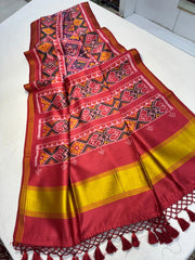 Premium Double Ikkat Patola Saree