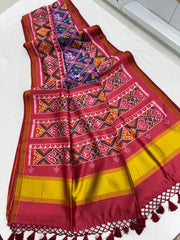 Premium Double Ikkat Patola Saree
