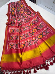 Premium Double Ikkat Patola Saree