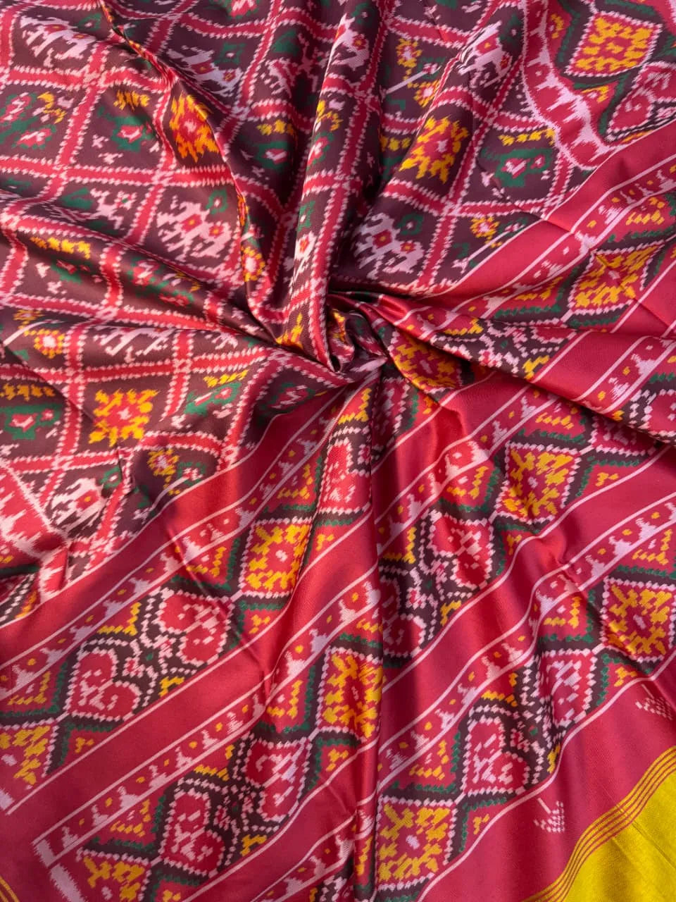 Premium Double Ikkat Patola Saree