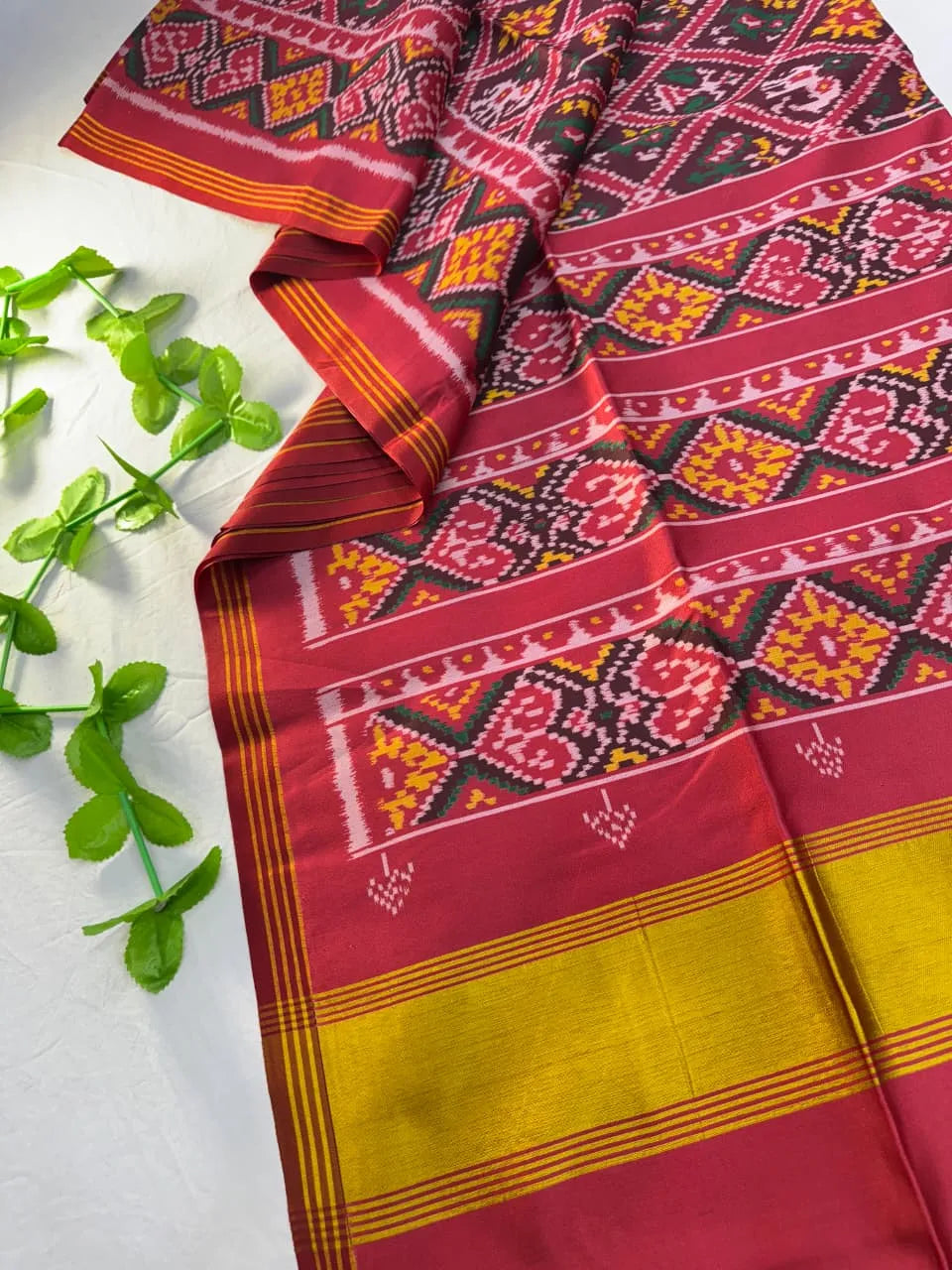 Premium Double Ikkat Patola Saree