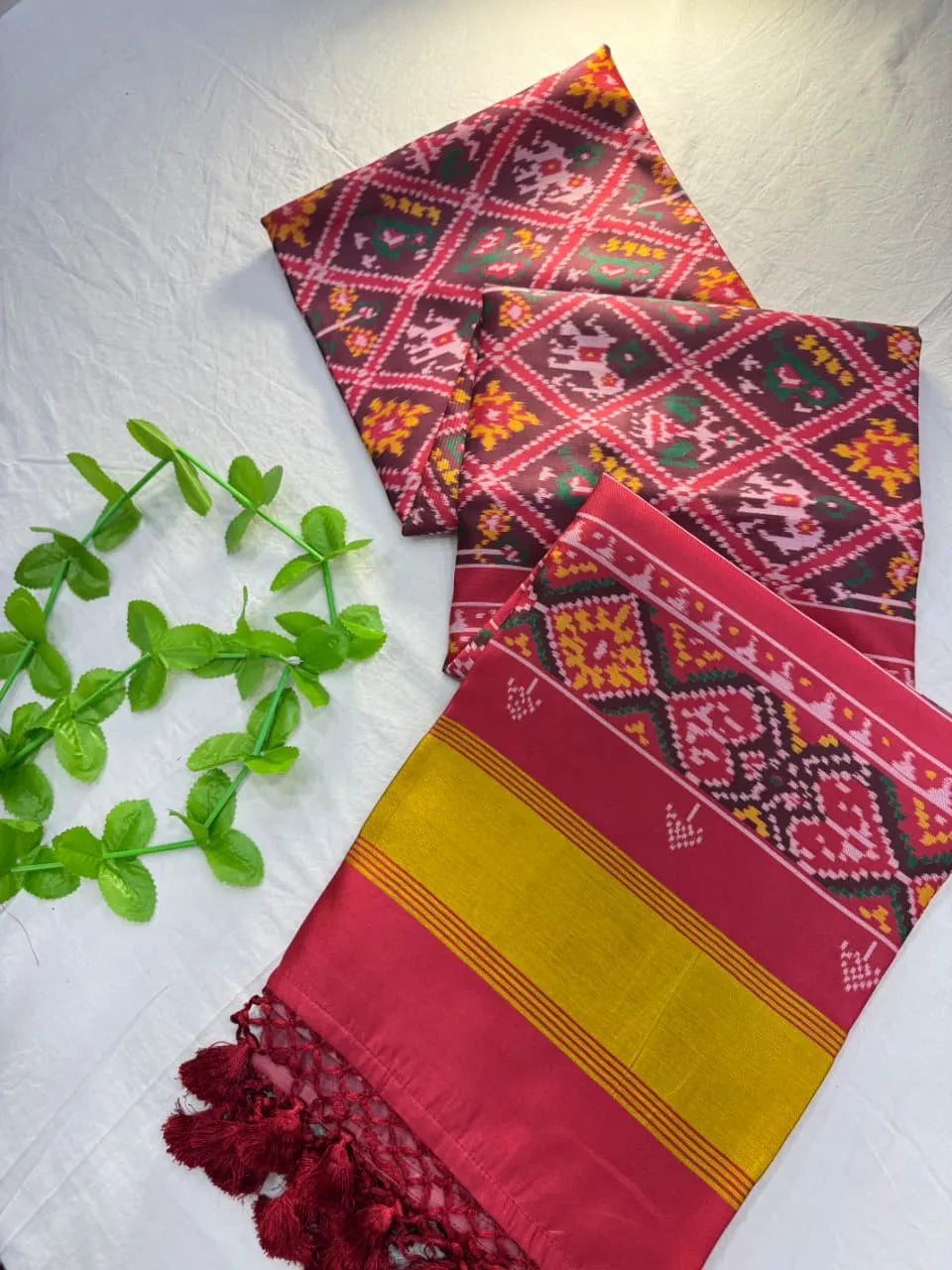 Premium Double Ikkat Patola Saree